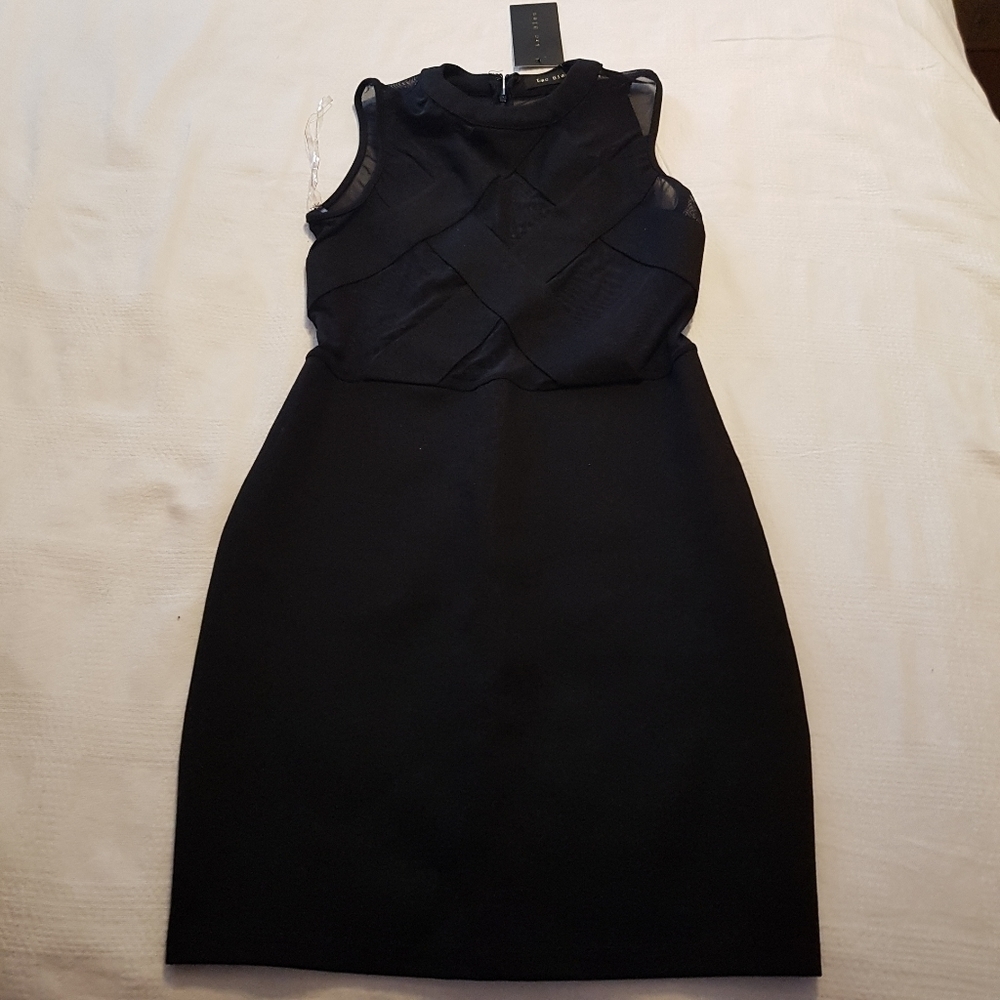 Lac Bleu women's size Medium black sexy dress NWT